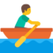 Man Rowing Boat emoji on Google